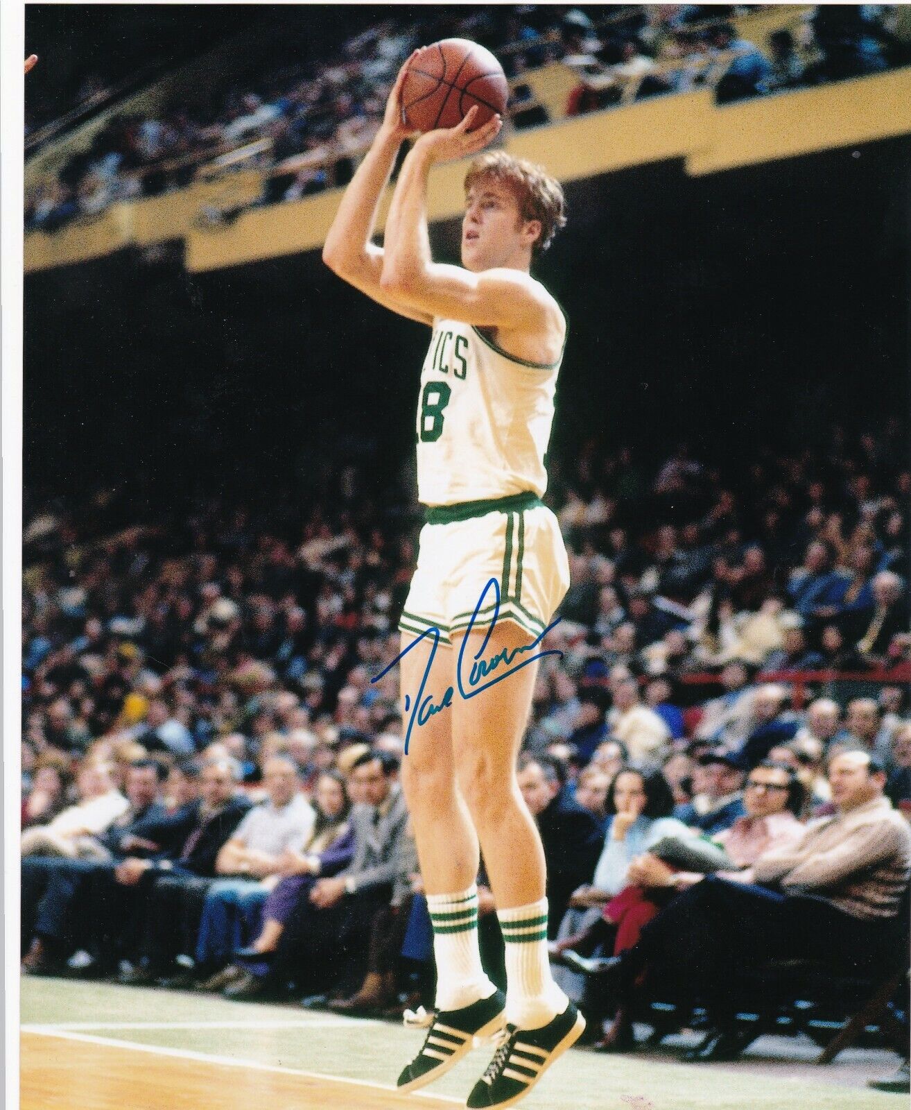 DAVE COWENS BOSTON CELTICS ACTION SIGNED 8x10