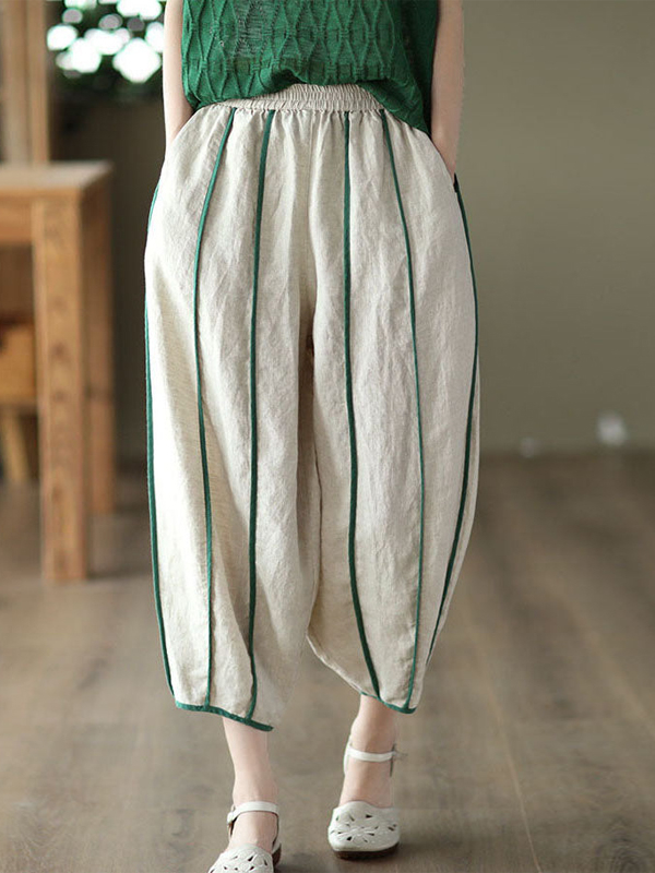 Solid Color Carrot Pants hjn Shicloths