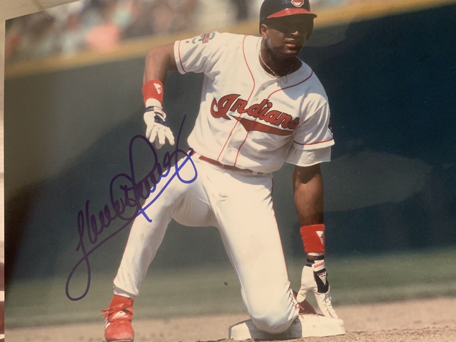 sandy alomar Signed Auto 8x10 Photo Poster painting Pic