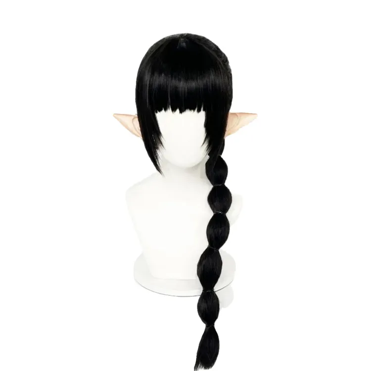 Baldur's Gate 2023 Shadowheart Black Wigs Cosplay Accessories Halloween Carnival Props