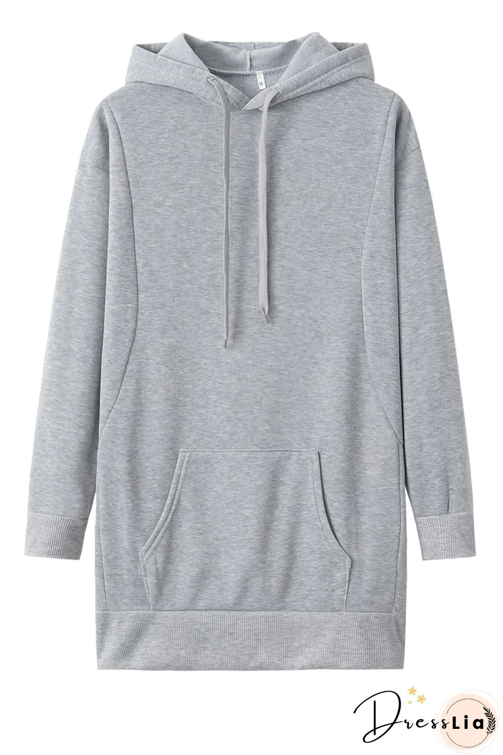 Solid Pocket Casual Hoodie
