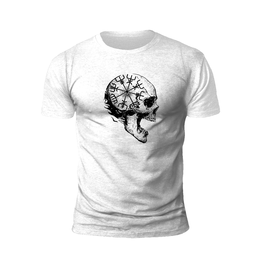 Skull with Viking Runes T-shirt