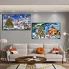 2Pack Xmas-Full Round Diamond Painting(70x40cm)