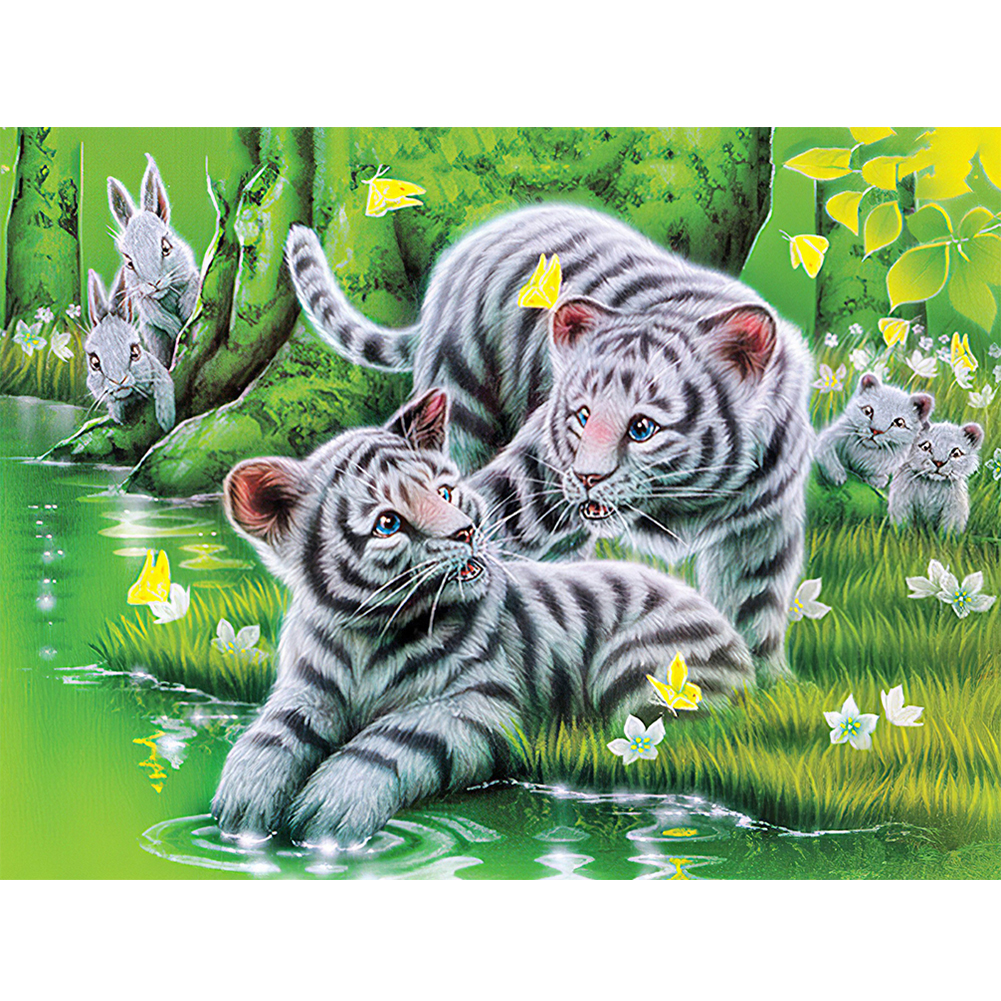 

Tiger - Round Drill Diamond Painting - 40*30CM, 501 Original