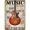Music - Vintage Metal Signs - 20*30cm/30*40cm - Music&Warning