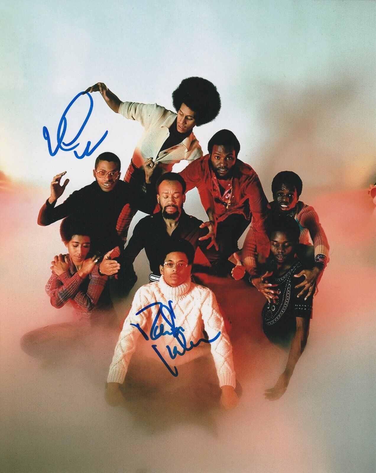 * VERDINE WHITE & RALPH JOHNSON * signed 8x10 Photo Poster painting * EARTH, WIND & FIRE * 2