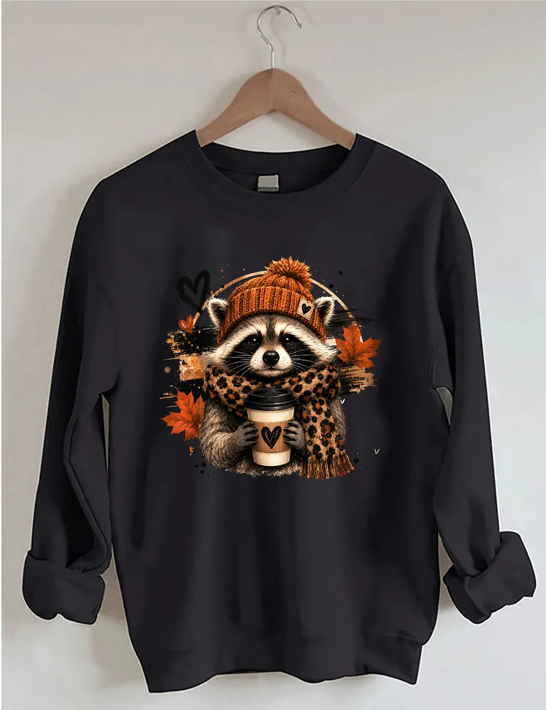 Raccoon Coffee Sweatshirt