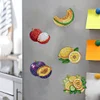 12Pcs Diamant Kunst Magnete Kühlschrank Aufkleber Set für Erwachsene Anfänger (CN562 Frucht)