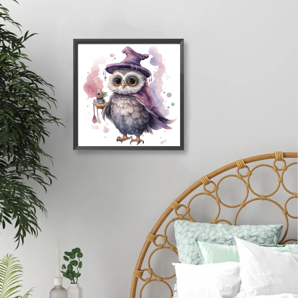 Diamond Painting - Full Round Drill - Owl(Canvas|40*40cm)
