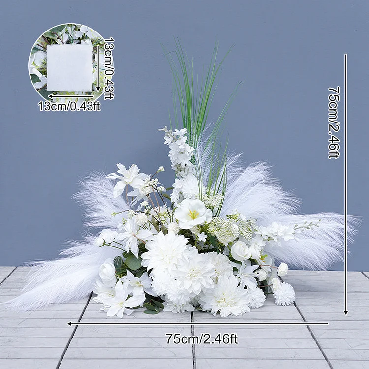 A8749 Horn Arch Decor Flower Arrangement Wedding Table Floor Floral