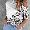 Gioiacombo™ Top a pannello con stampa leopardata con spalle scoperte