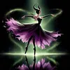 (Stamped/Counted) Ballet Maleficent Silhouette-11CT Cross Stitch 40*40cm