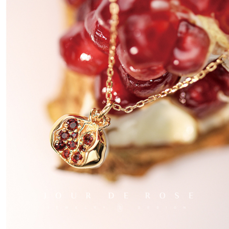 Charm Pomegranate Pendant Necklace