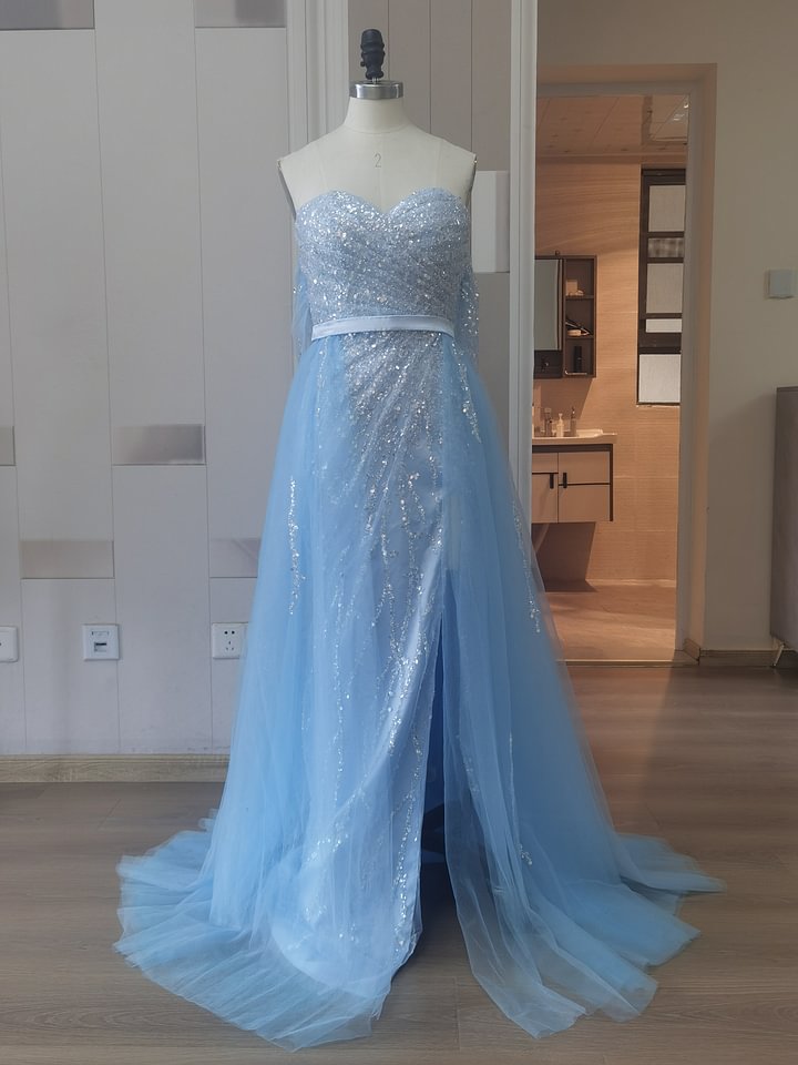 princess polly baby blue dress wedding dress size 18 brand new but no tags main image 1