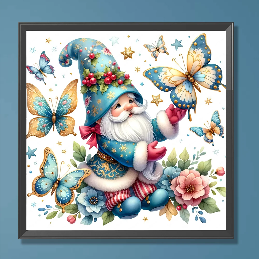 Diamond Painting - Full Round Drill - Christmas Gnome(Canvas|30*30cm)