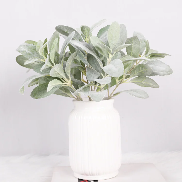 Flocked Lambs Ear Leaf - 28"