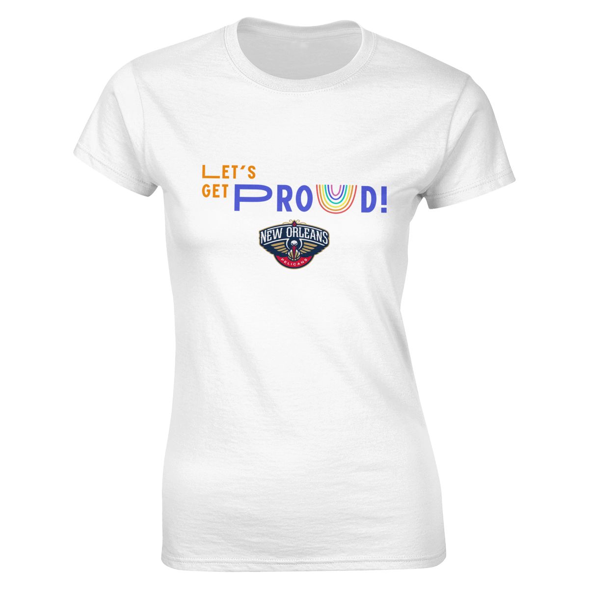 New Orleans Pelicans Let's Get Proud Women's Crewneck T-Shirt