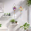 2pcs Flower Cross Diamond Painting Double-sided Crystal Window Suncatcher Craft Set Birthday Gifts Home Garden Decor Hanging Kit