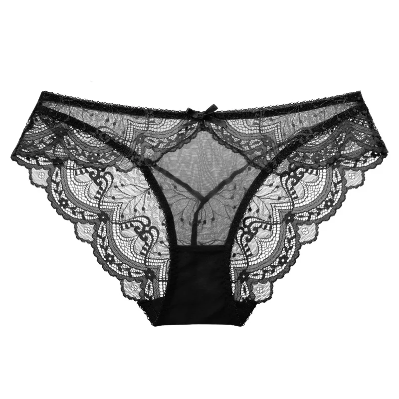 Churchf Lace Sexy Underwear Lady's Life Year Big Red Underwear Pure Desire Mid-Rise Pure Desire Without Trace Girl Underwear