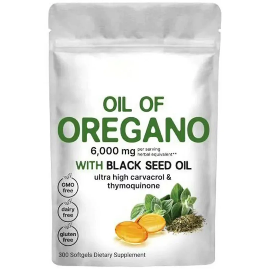 Oregano Oil with Black Seed Oil 300 Softgels