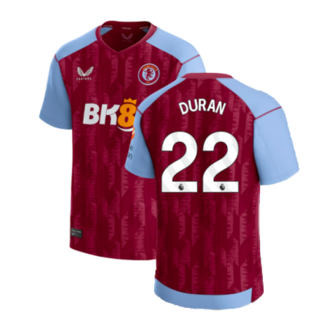 Aston Villa Jhon Durán 22 Home Trikot 2023-2024