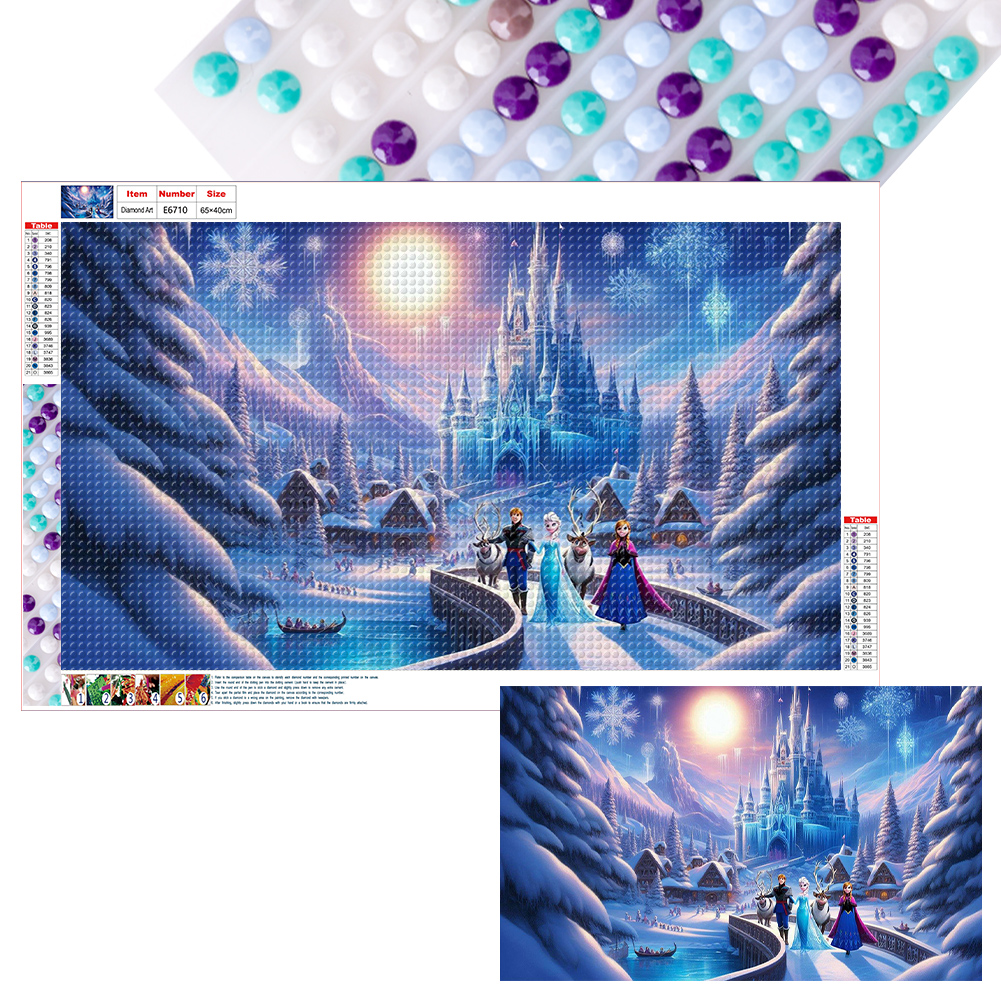Disney 65*40cm(canvas) full round drill diamond painting