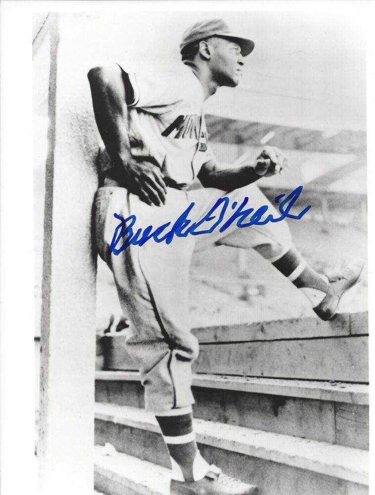 Buck O'Neil autographed 8x10 Kansas City Monarchs    #3