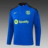 2024/2025 Barcelona Half-Pull Training Suit Color Blue Football Shirt 1:1 Thai Quality