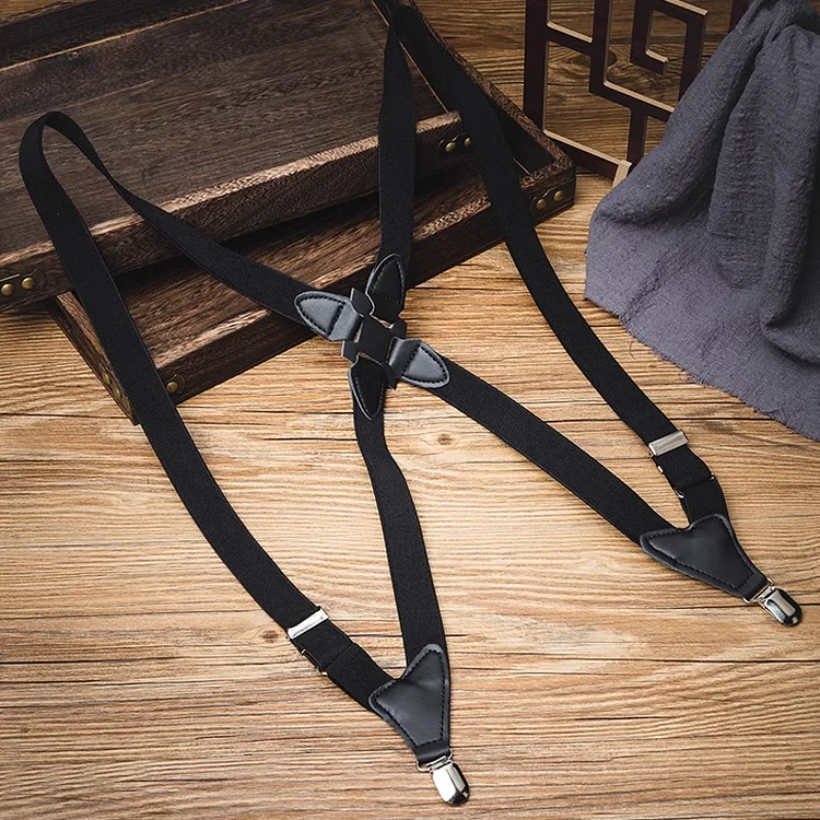 All-Match Gun Style Unisex Elastic Suspenders