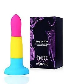 Pornhint Pansexual Pride Vibrating Dildo 6.7 Inch - Hott Love Extreme