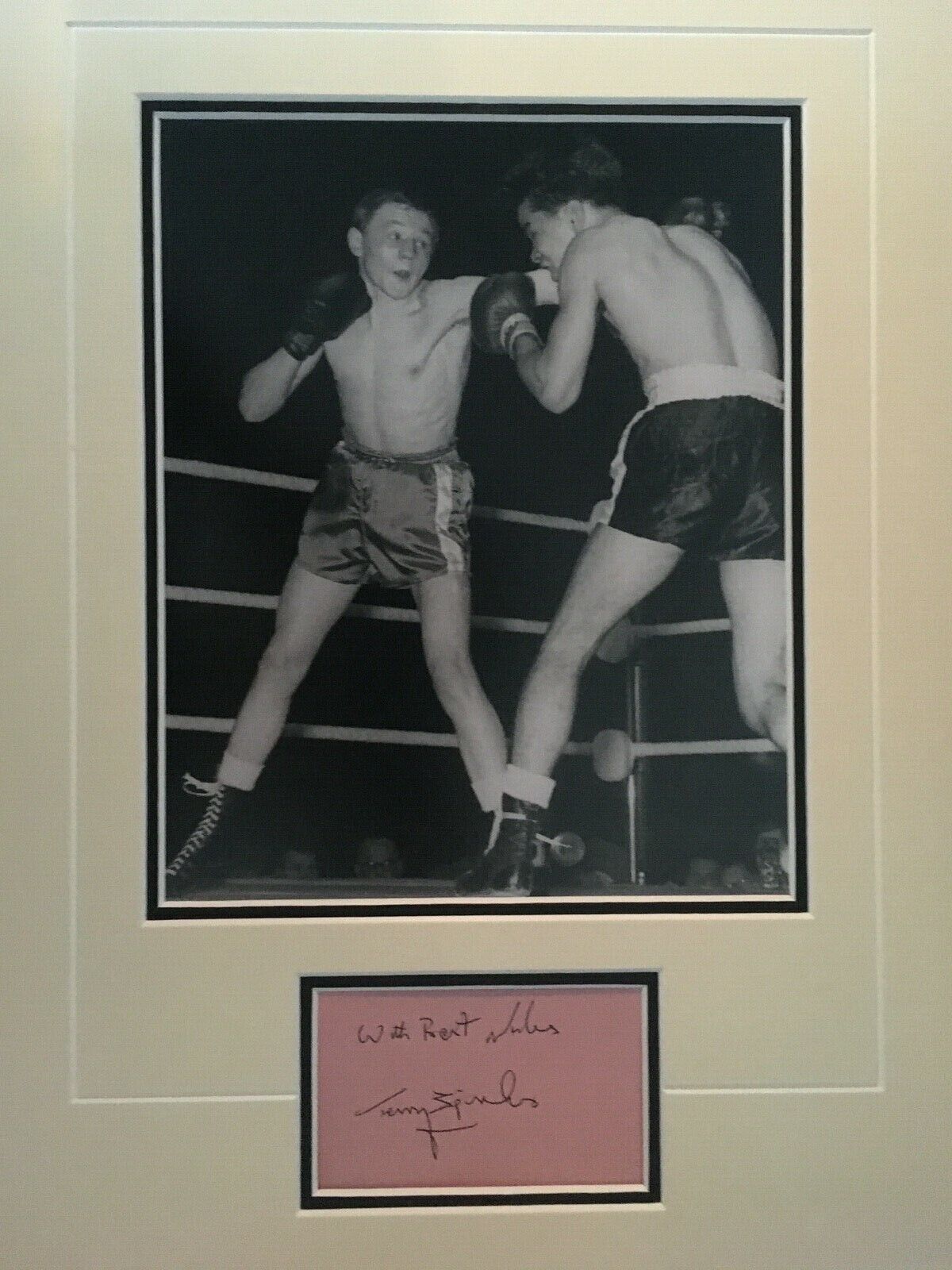 TERRY SPINKS - LEGENDARY BRITISH BOXER & OLYMPIC CHAMPION - SIGNED Photo Poster painting DISPLAY