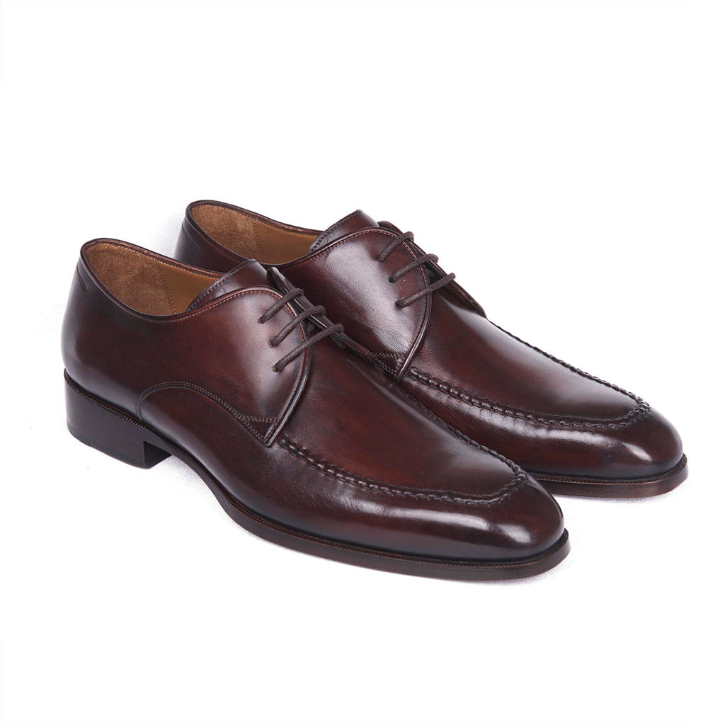 Gentleman's Oxford Shoes Classic Lace Up Formal Shoes Business Lather Dark Wine Shoes-vocosishoes