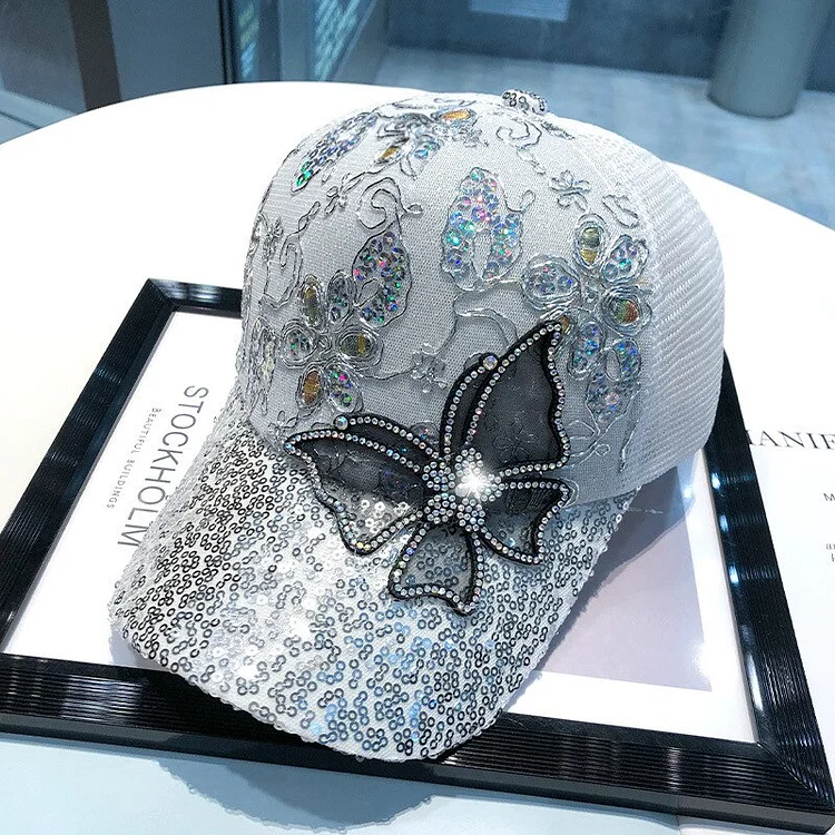 Spring and Summer Ladies Sun Hat Summer Net Yarn Breathable Baseball Cap Sun Protection Rebound Cap Outdoor Duck Tongue Hat