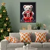 Diamond Painting -DIY Full Square Drill Heart Bear Letter B