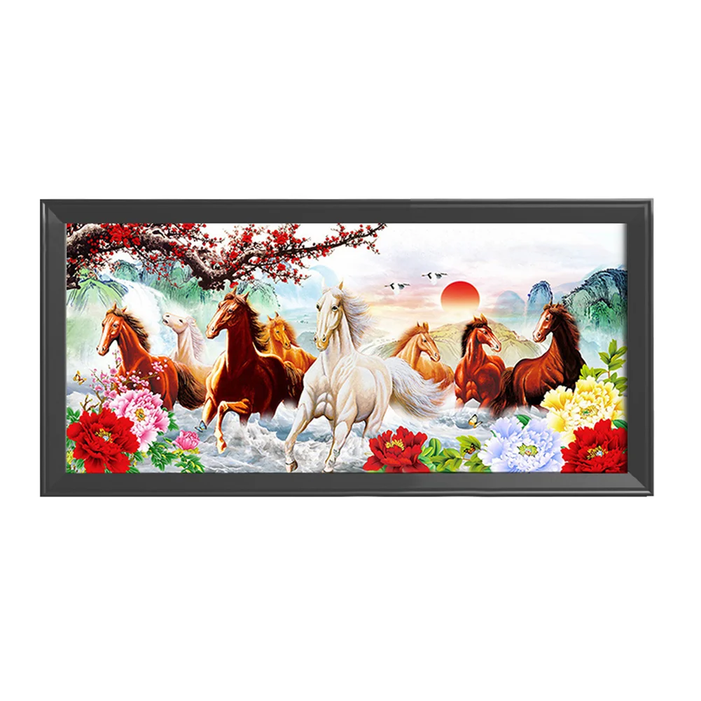 11ct Stamped Pillow Cross Stitch - Horse(100*45cm)