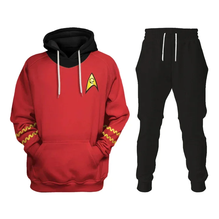 The Original Series Scott Red Costume Cosplay Hoodie Tracksuit