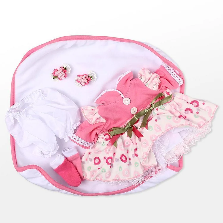  Reborn Babypuppen Kleidungen Outfit für 20"- 22" Reborn Babypuppe Mädchen Outfits - RSDP-Rebornbabypuppen-Rebornbabypuppen.de