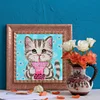 >SALE<5D DIY Partial Special Shaped Drill Diamond Painting Cat Kit Home Decor (YXC255)