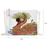DIY swan shaped diamond painting one-shoulder chain lady bag