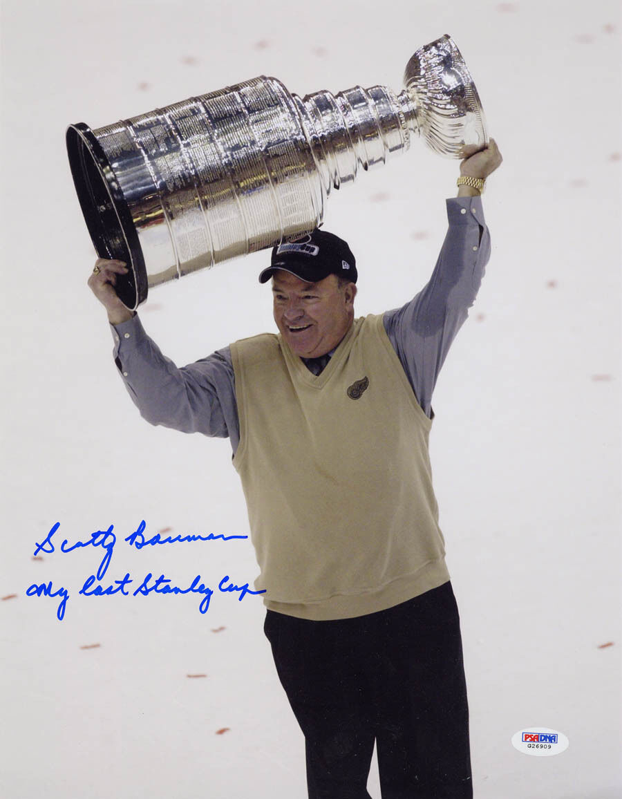 Scotty Bowman SIGNED 11x14 Photo Poster painting + My last Stanley Cup PSA/DNA AUTOGRAPHED