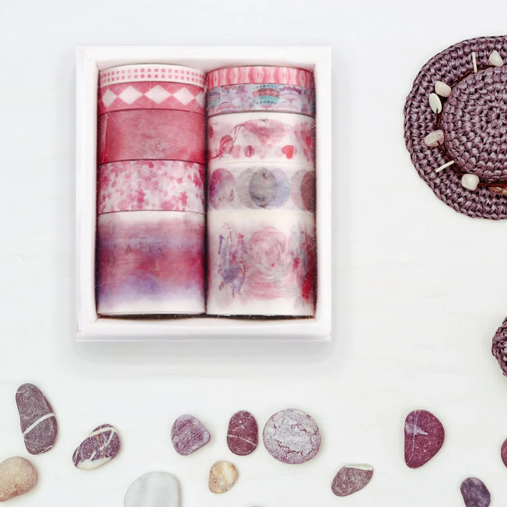 10 Rolls Adhesive Tape Washi Tape Set Color Tape