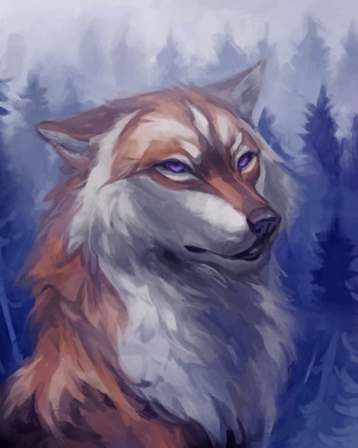 

Aesthetic Wolf – Paint By Numbers - 40*50CM, 501 Original