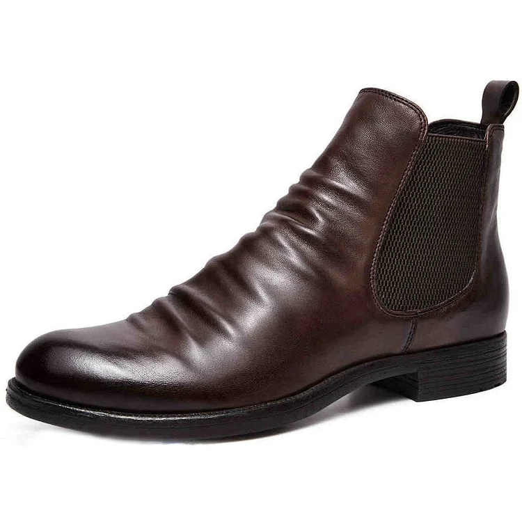 Men's Handmade Genuine Leather Chelsea Boots-Black Friday Sale 40% Off