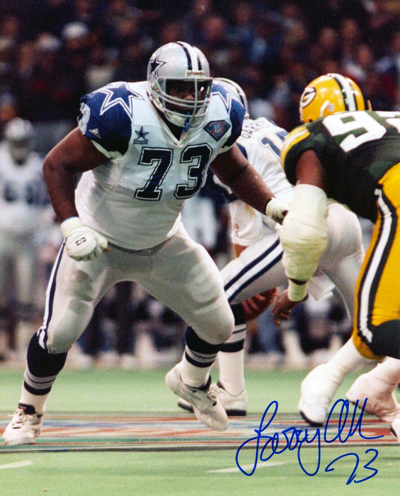 Larry Allen Dallas Cowboys Signed 8x10 Autographed Photo Poster painting Reprint