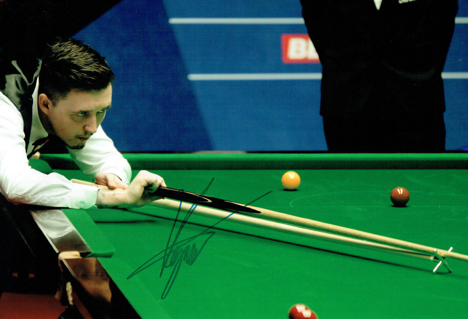 Kyren WILSON 2017 Signed Autograph Photo Poster painting B SNOOKER Sheffield Crucible AFTAL COA