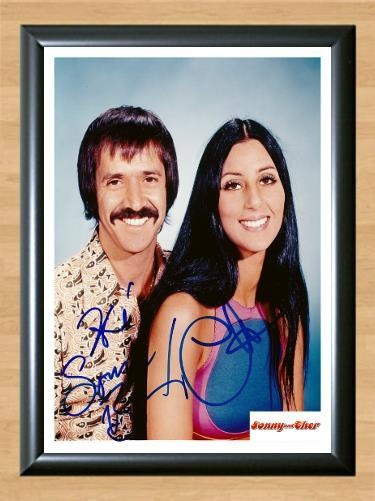 Sonny Cher Look At Us Band Signed Autographed Photo Poster painting Poster Print Memorabilia A4 Size