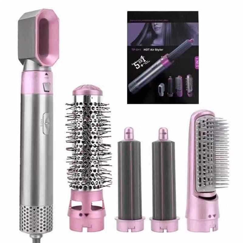 Five-in-one Curling Iron Hair Comb Multifunctional Straight Roll Dual-purpose Hot Air Comb Automatic Curling Iron Manufacturers