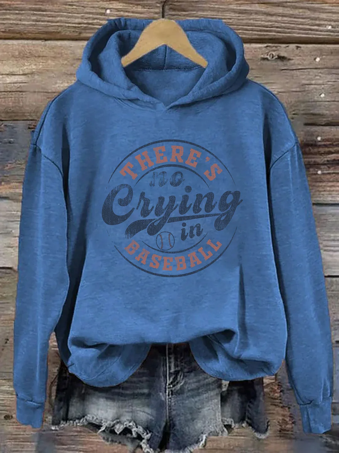 There&rsquo;S No Crying In Baseball Hoodie