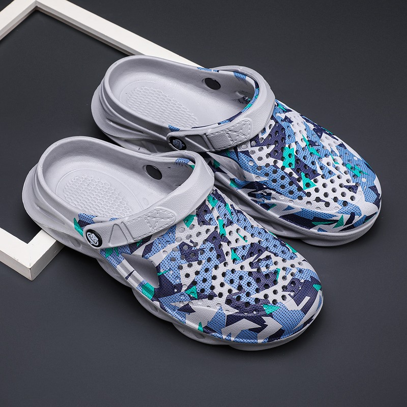 OptimumdriverEVA Thick Hole Shoes Cartoon Accessories Hole Slippers Anti Slip Baotou Slippers Outdoor Sandals Soft Sole Beach Garden Shoes