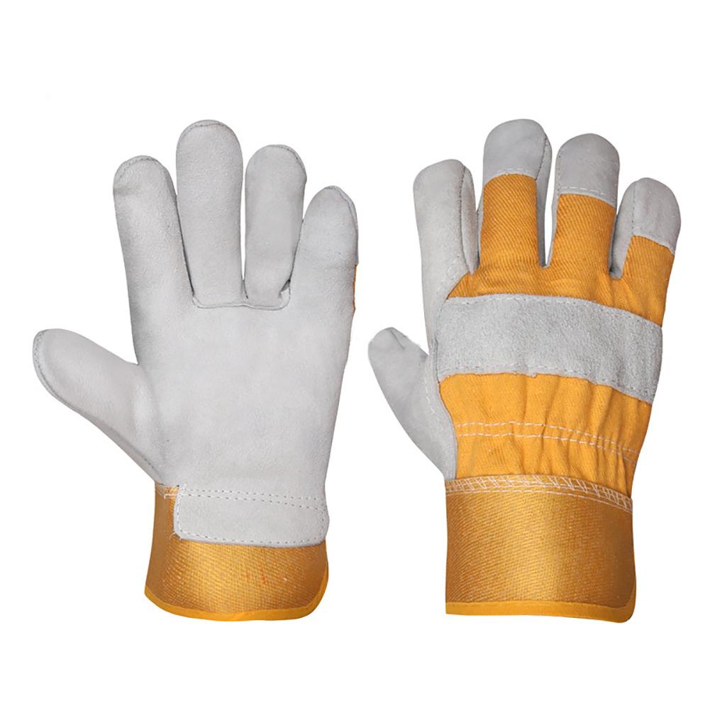 

Cowhide Leather Work Gloves Men Working Welding Safety Protective Gloves, 501 Original